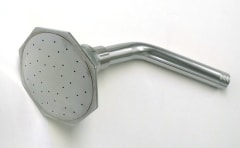 DUCHA FIJA CROMADA BRAZO METALICO CABEZA HEXAGONAL (CAJA)