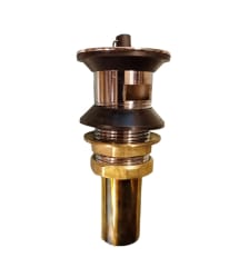 DESAGUE LAVAMANOS METALICO CON REBALSE