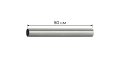 TUBO CONEXION FLUXOMETRO RECTO Ø38 MM 50 CM