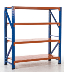 ESTANTE METALICO RACK BICOLOR NARANJO/AZUL 2 MT x 2 MT x 60 CM