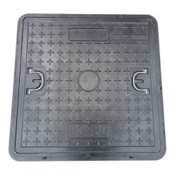 TAPA DE CAMARA POLIMERO INDUSTRIAL (80 x 80) CM 5 TONELADAS