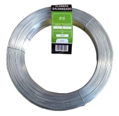ALAMBRE GALVANIZADO BWG N18 1.24MM (ROLLO DE 5KG)