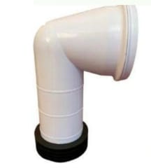 CONEXION 90° TAZA - PISO A 30 CM
