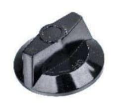 PERILLA BAKELITA NEGRA GRANDE A09 NORMAL Ø8 MM