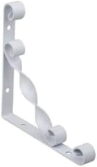 SOPORTE ESCUADRA METALICO DECORATIVO BLANCO 20 x 20 CM