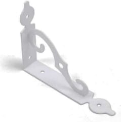 SOPORTE ESCUADRA METALICO TIPO S BLANCO 19 x 24 CM