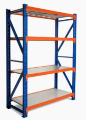 ESTANTE METALICO RACK BICOLOR 2000 x 600 x 2000 CON PERNOS