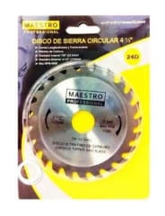 DISCO DE CORTE MADERA Ø4 1/2 Pulg. 24 DIENTES
