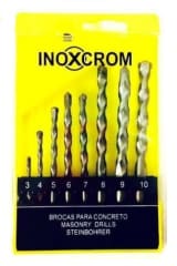 SET 8 BROCAS PARA CONCRETO INOXCROM