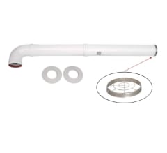 KIT DUCTO CALEFONT  Ø80 MM (LARGO 38+50 CM)