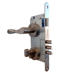 CERRADURA DE EMBUTIR LLAVE/PESTILLO ACERO INOXIDABLE