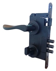 CERRADURA DE EMBUTIR LLAVE/PESTILLO NEGRA