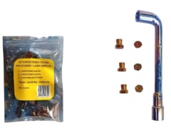 KIT FENSA MADEMSA SINDELEN 6 INYECTORES COCINA GAS LICUADO + LLAVE ESPECIAL