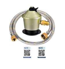 OFERTA KIT DE REGULADOR + FLEXIBLE 1 MT CERTIFICADO