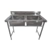 LAVAFONDOS ACERO INOXIDABLE 2 DEPOSITOS 100x60x901