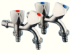 JUEGO 2 LLAVES DOBLE SALIDA 3/4  LAVADORA INOXCROM1