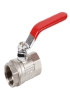 LLAVE PASO BOLA MANILLA ROJA 3/4 Pulg. AQUAKIT1