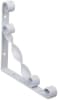 SOPORTE ESCUADRA METALICO DECORATIVO BLANCO 20 x 20 CM2