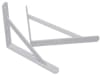 SOPORTE ESCUADRA METALICO REFORZADO BLANCO 33 x 50 CM2