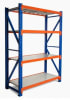 ESTANTE METALICO RACK BICOLOR 2000 x 600 x 2000 CON PERNOS1