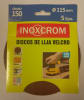 DISCOS DE LIJA VELCRO Ø115 MM GRANO 150 (5 DISCOS x SET)1