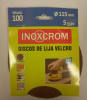 DISCOS DE LIJA VELCRO Ø115 MM GRANO 100 (5 DISCOS x SET)1