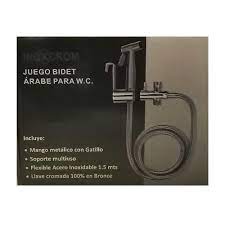 JUEGO BIDET ARABE PARA W.C.COMPLETO INOXCROM (CON LLAVE)1