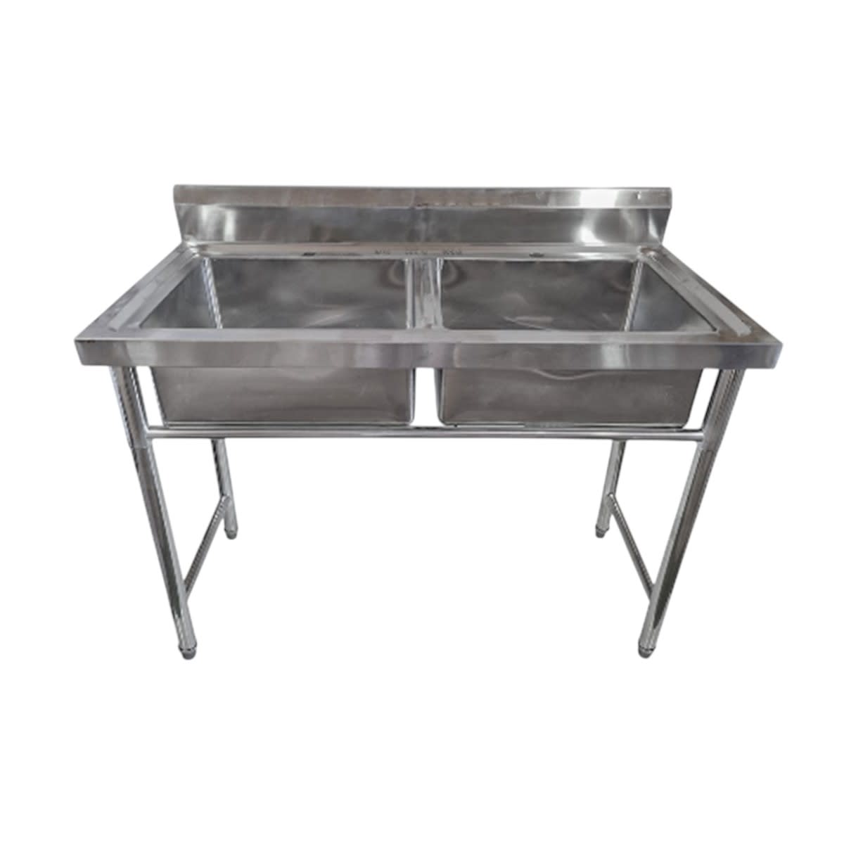 LAVAFONDOS ACERO INOXIDABLE 2 DEPOSITOS 120x60x901