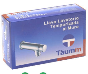 LLAVE TEMPORIZADA AL MURO LARGA TAUMM2