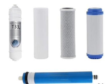 FILTROS DE AGUA CTO + PP + UDF + MEMBRANA + T332
