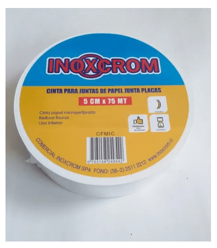CINTA PARA JUNTAS DE PAPEL JUNTA PLACAS (5 CM x 75 MT)1