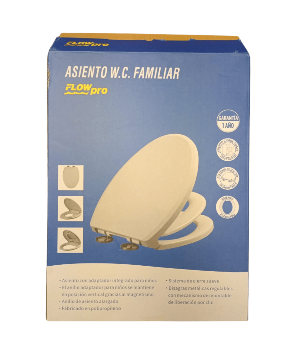 ASIENTO TAPA W.C. FAMILIAR FLOWPRO1