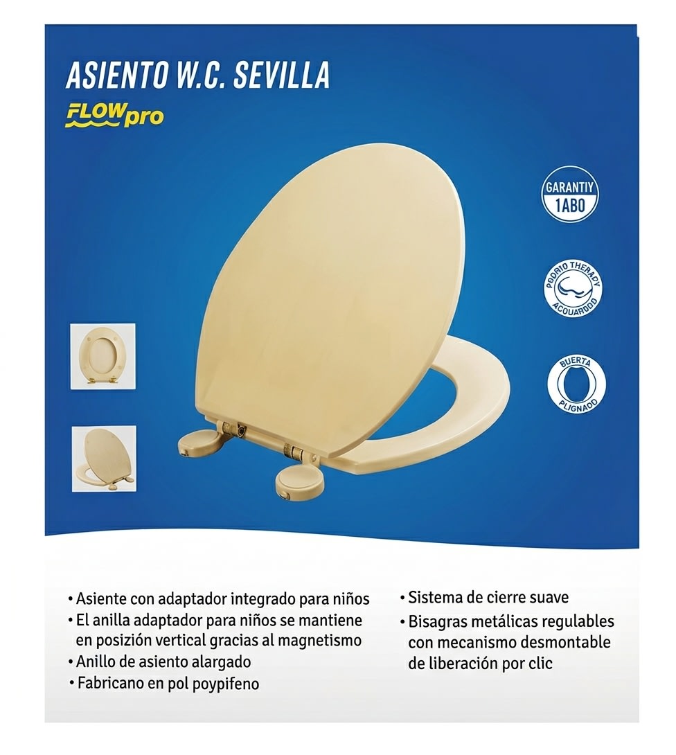 ASIENTO TAPA W.C. SEVILLA FLOWPRO2