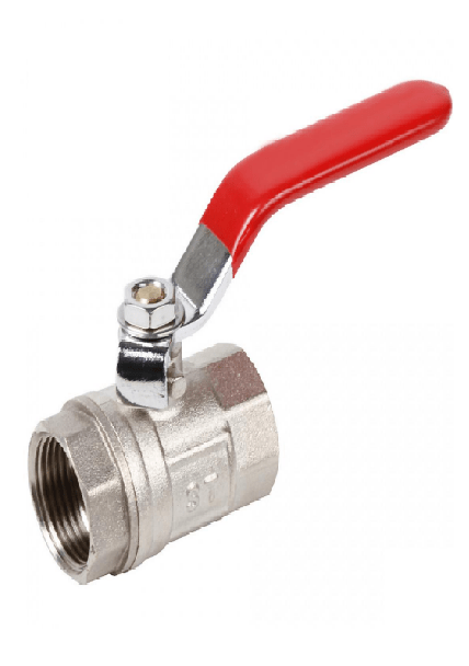LLAVE PASO BOLA MANILLA ROJA 1 AQUAKIT1