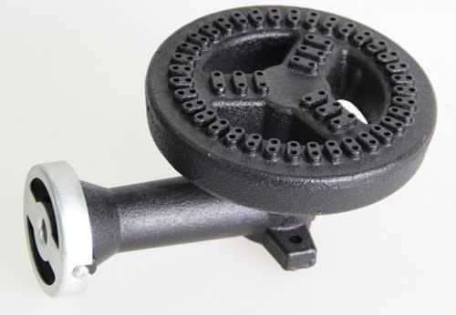 QUEMADOR FIERRO FUNDIDO CON CODO Ø18 CM2