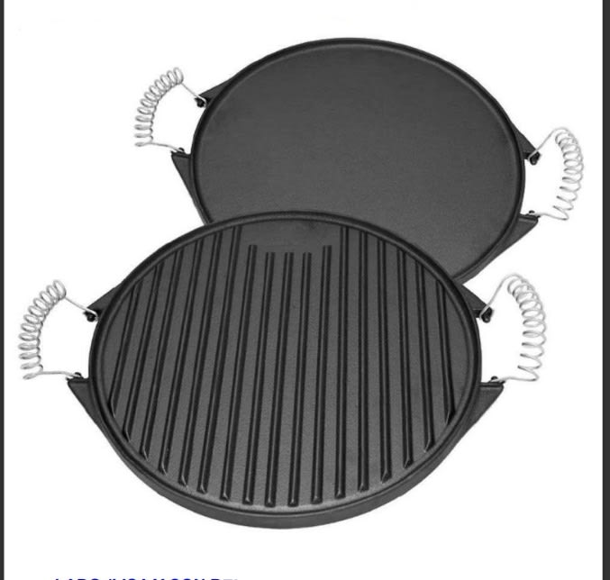 PLANCHA CHURRASQUERA FIERRO FUNDIDO REDONDA Ø32 CM (3.2 KG)1