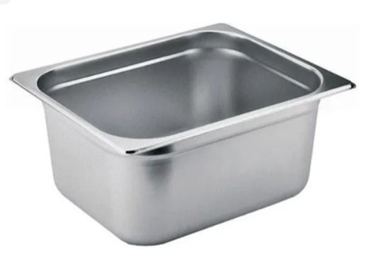 DEPOSITO ACERO INOXIDABLE #1/6 (16x18) ALTO 10 CM1