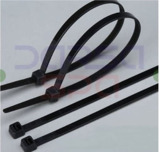 AMARRAS PLASTICAS NEGRAS 30 CM (100 UNIDADES)1