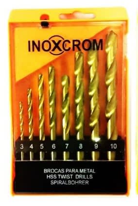 SET 8 BROCAS PARA METAL INOXCROM1