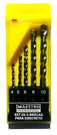 SET 5 BROCAS PARA CONCRETO MAESTRO1