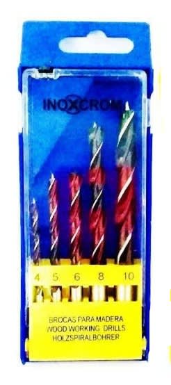 SET 5 BROCAS  PARA MADERA INOXCROM1