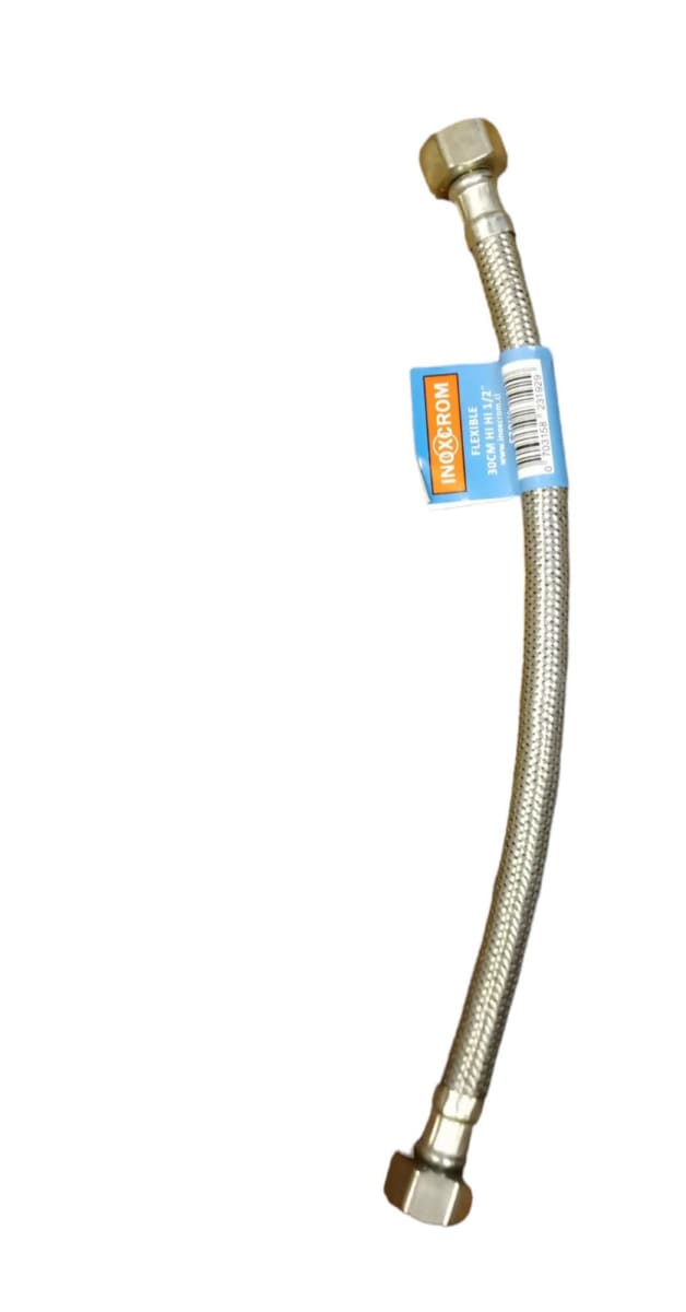 FLEXIBLE AGUA 1/2 Pulg. x 1/2 Pulg. HI HI 30 CM1