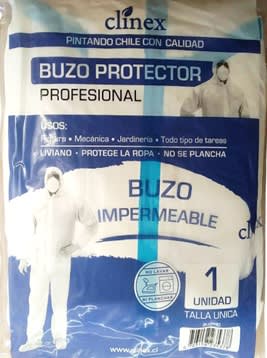 BUZO PROTECTOR PROFESIONAL CLINEX (AZUL)1