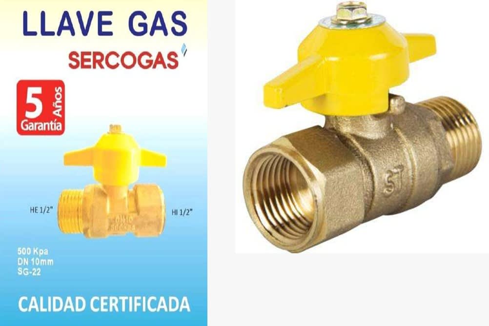 LLAVE PASO GAS 1/2 Pulg. x 1/2 Pulg. HI HE CERTIFICADA1