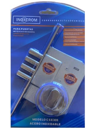 CERRADURA ALTA SEGURIDAD MODELO 305 (LLAVE EXTERIOR Y SEGURO INTERIOR)1