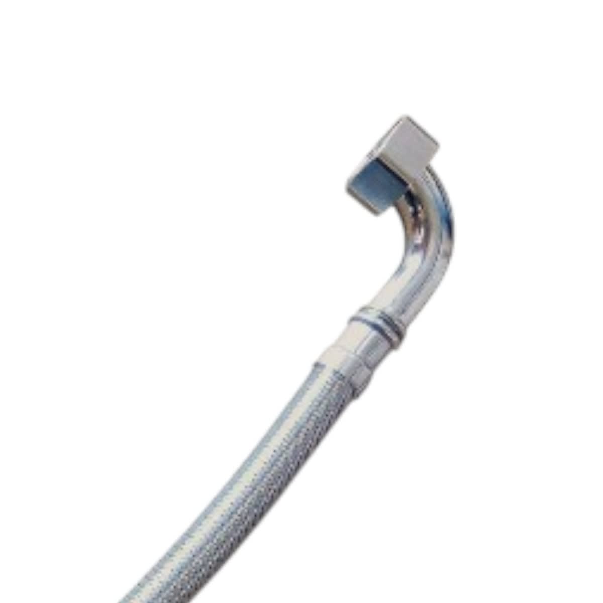 FLEXIBLE ALTA PRESION Ø18 MM 1/2 Pulg. x 3/4 Pulg. 30 CM C/CODO1