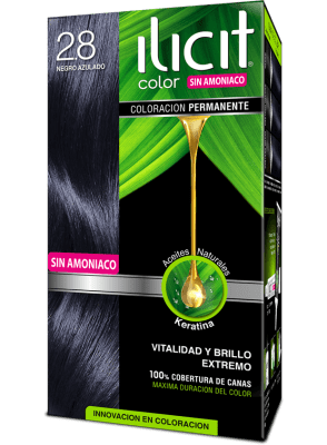 TINTURA ILICIT 2.8 NEGRO AZULADO SIN AMONIACO