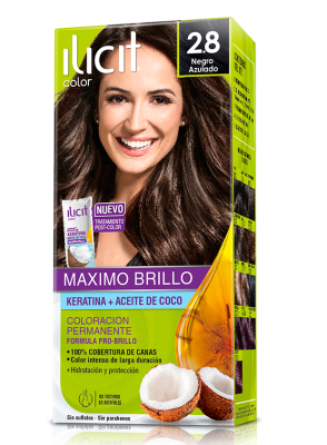 TINTURA ILICIT 2.8 NEGRO AZULADO 45GR1