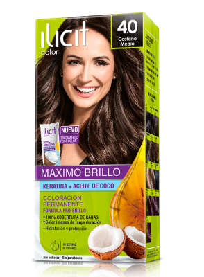 TINTURA ILICIT 4.0 CASTAÑO MEDIO 45GR1