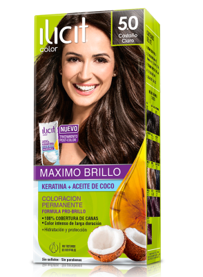 TINTURA ILICIT 5.0 CASTAÑO CLARO 45GR